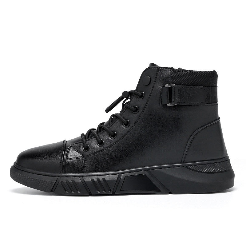 Bottes Martin pour hommes Bout rond Bottes décontractées
