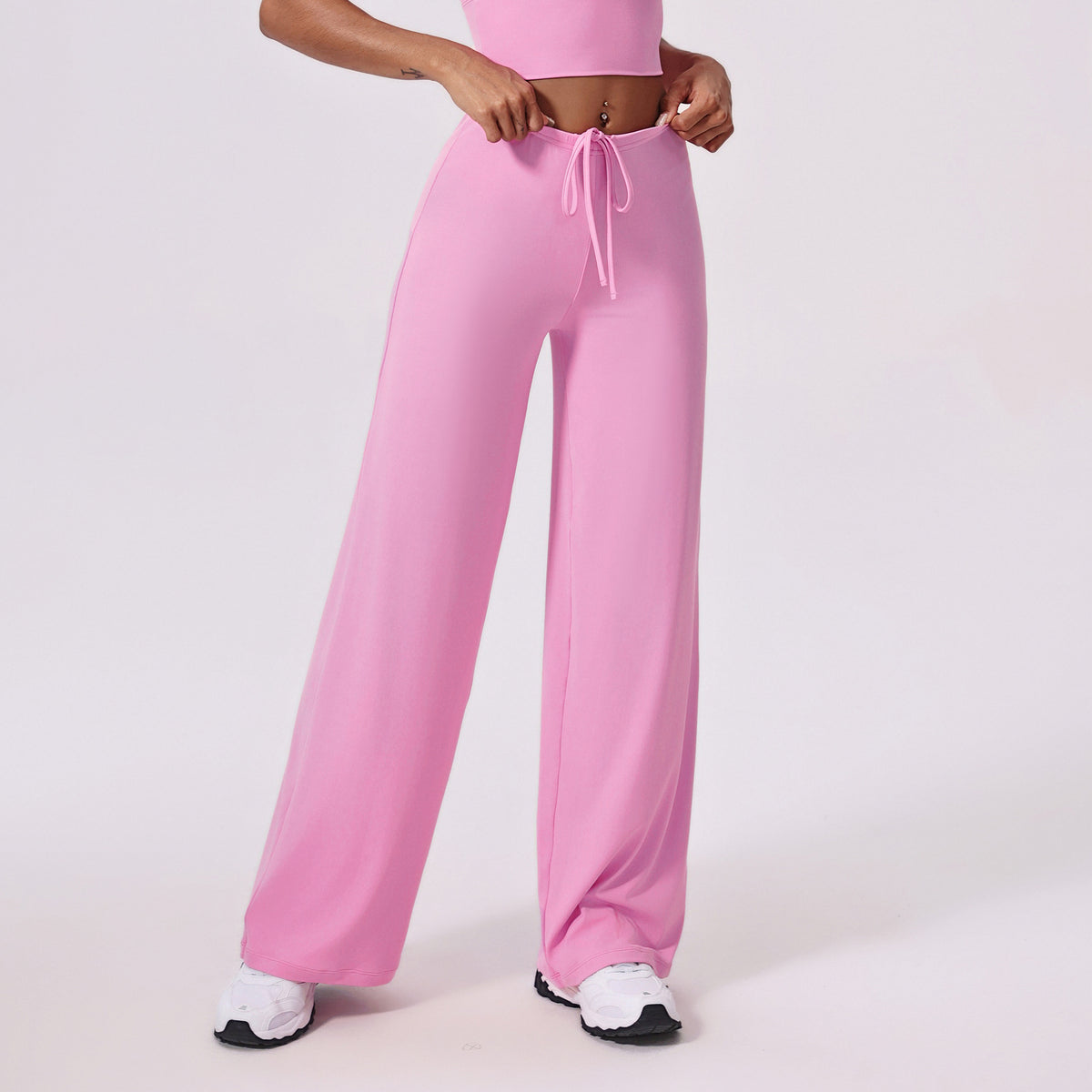 Pantalon de sport antibactérien rafraîchissant à jambes larges pour femme