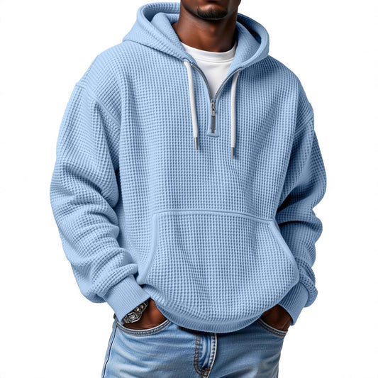 Sweat à capuche gaufré pour homme