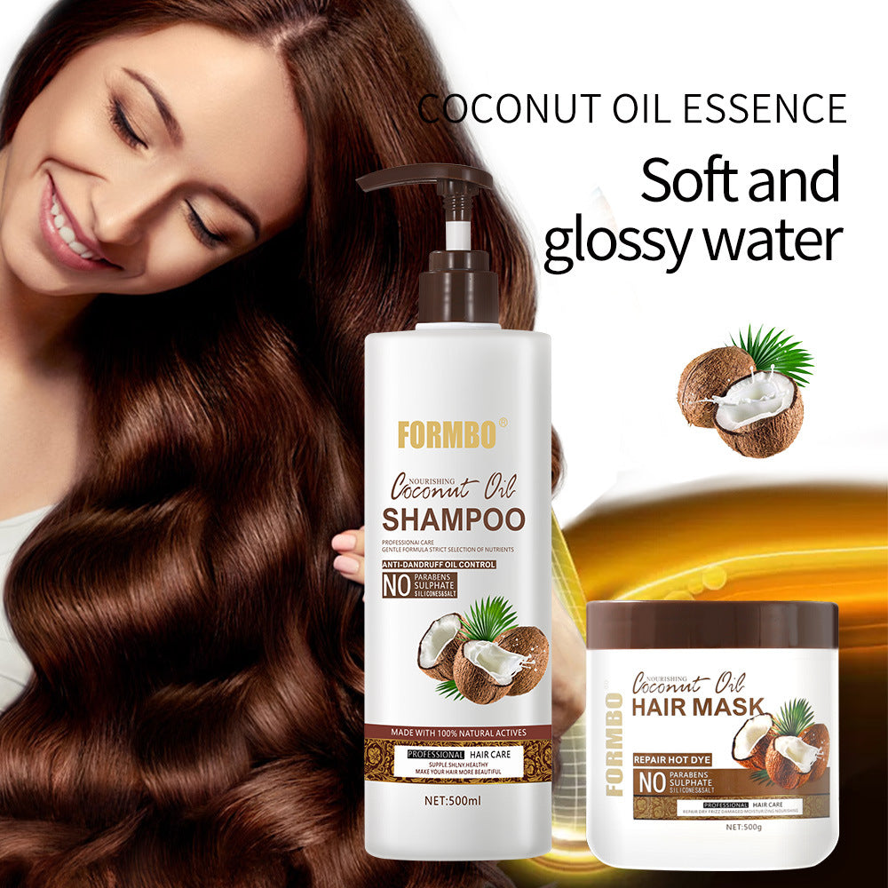 Après-shampoing à l'huile de coco Shampooing lissant