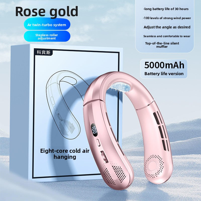 Ventilateur de cou numérique portable USB