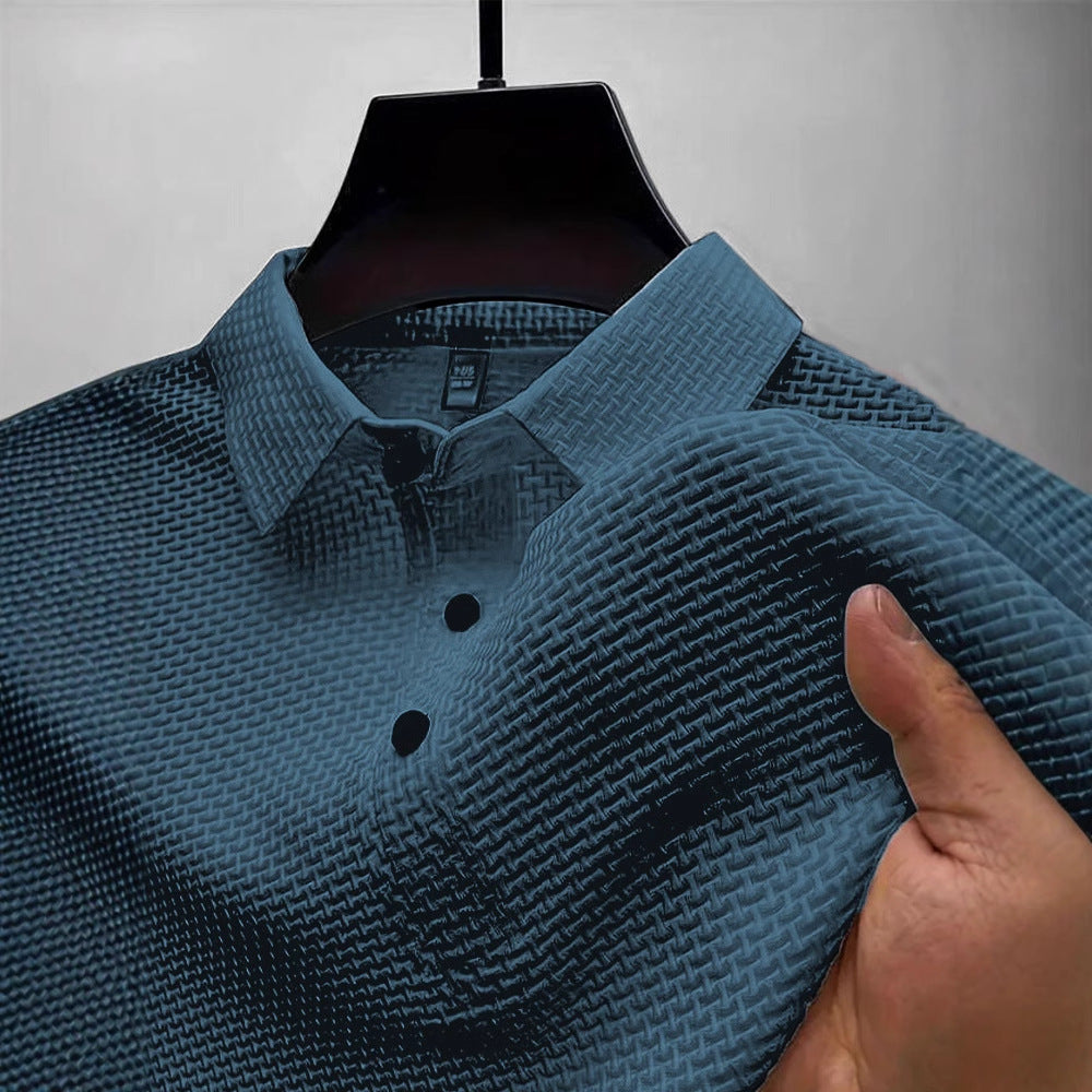 Men's Mesh Polo Shirt Short Sleeve Summer T-Shirt