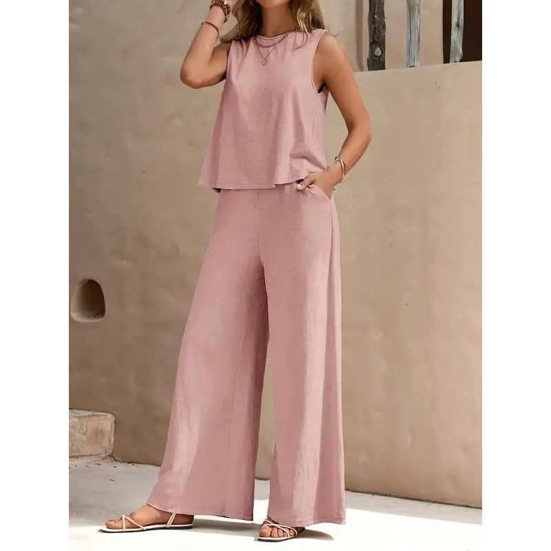 Ensemble pour femmes composé d'un gilet et d'un pantalon