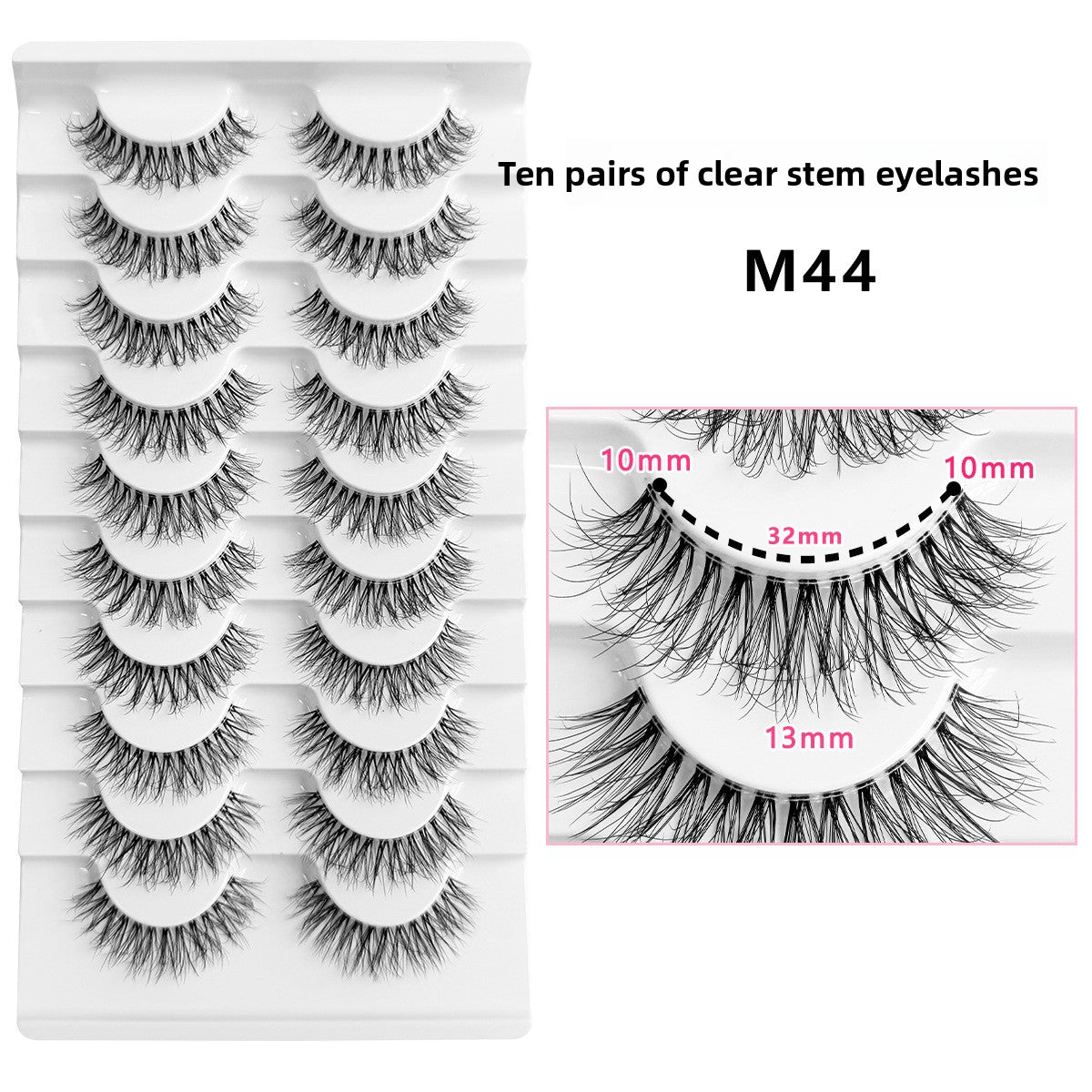 Faux cils 10 paires effet naturel