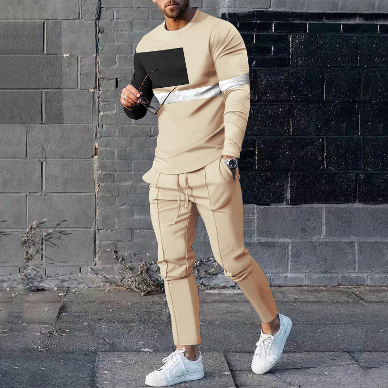 Ensemble pull et pantalon de survêtement décontracté pour homme, imprimé 3D