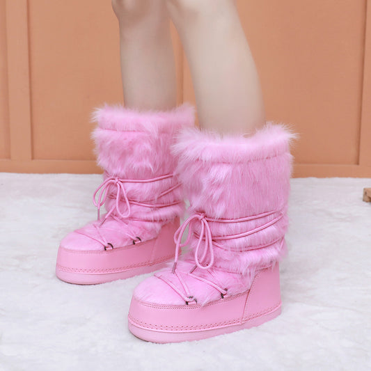 Bottes de neige Maomao pour femmes
