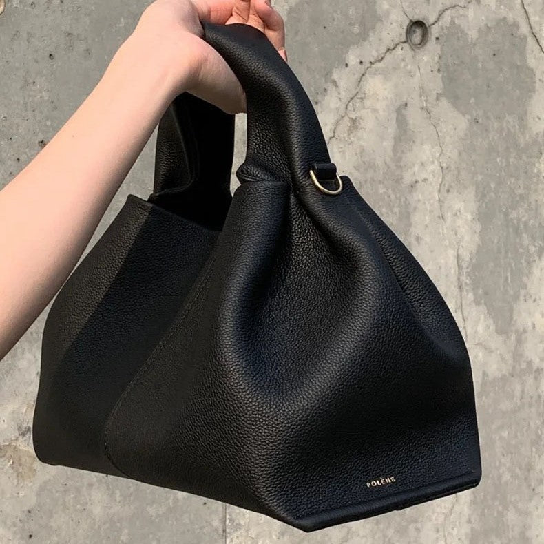Sac bandoulière en cuir véritable à motif raviolis
