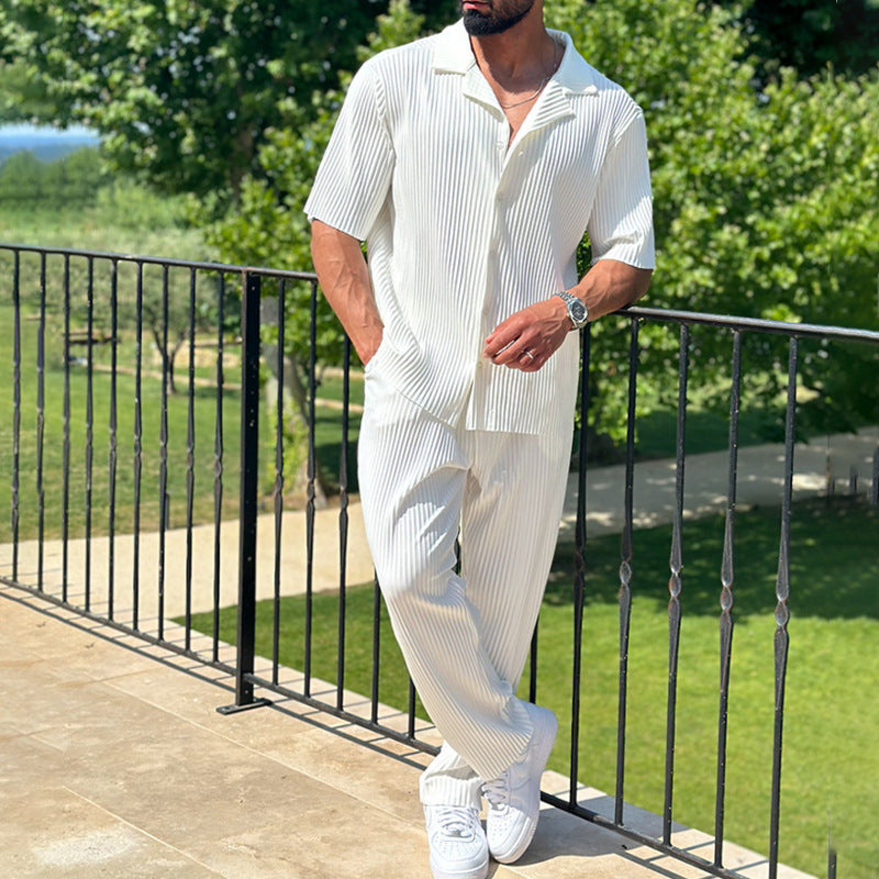 Ensemble de sport pour hommes de couleur unie