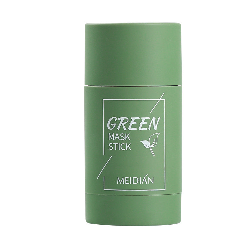 Masque nettoyant solide pour le visage à l'aubergine et au thé vert