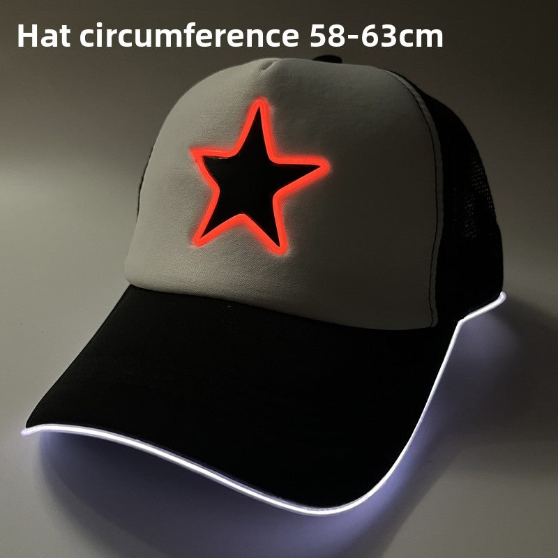 Casquette de baseball lumineuse à LED