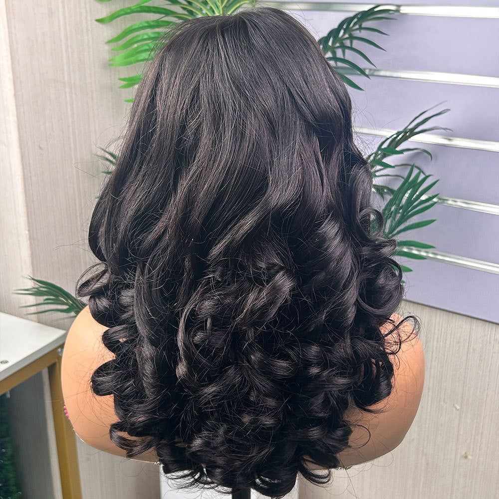 perruque en cheveux humains