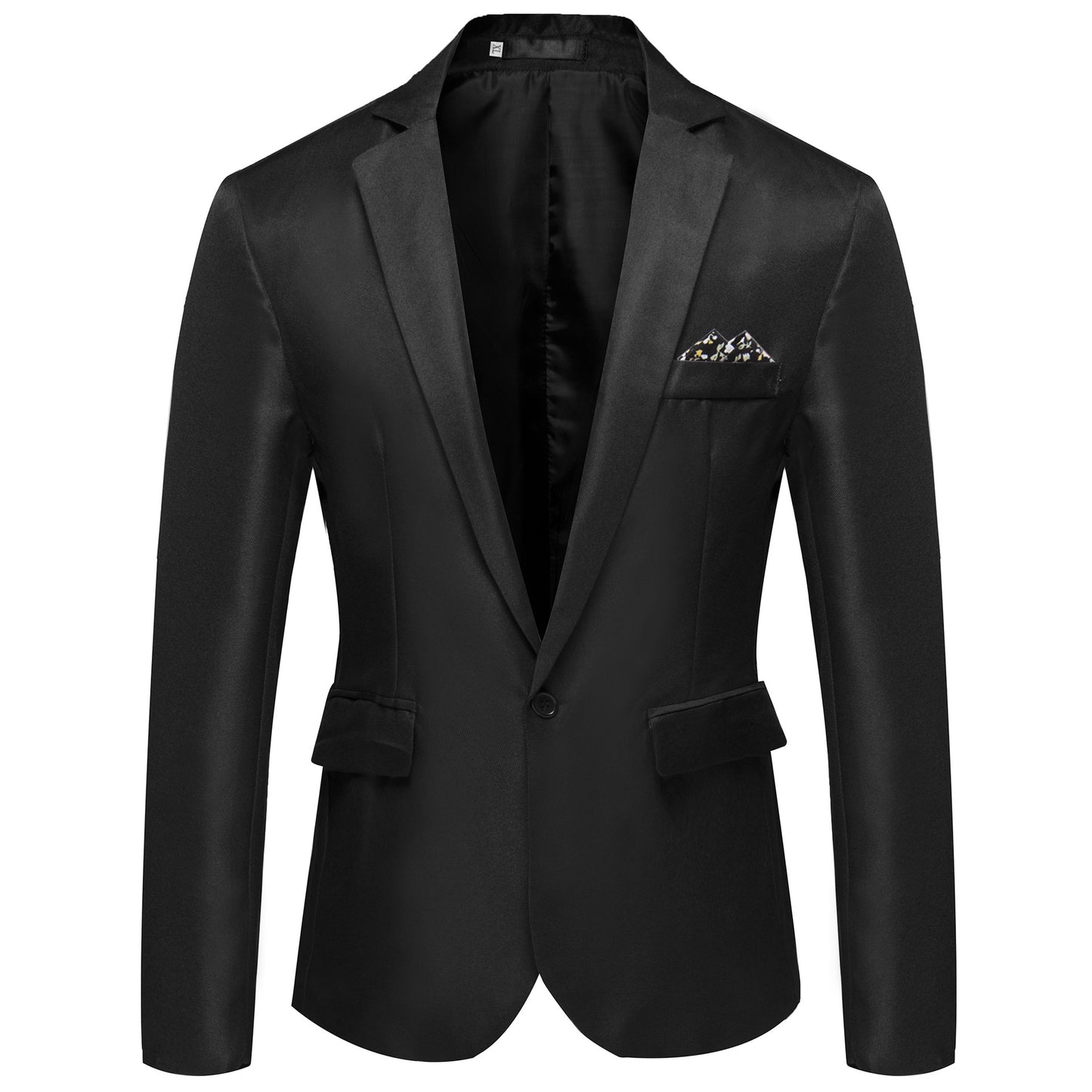 Veste de costume décontractée pour hommes à simple boutonnage
