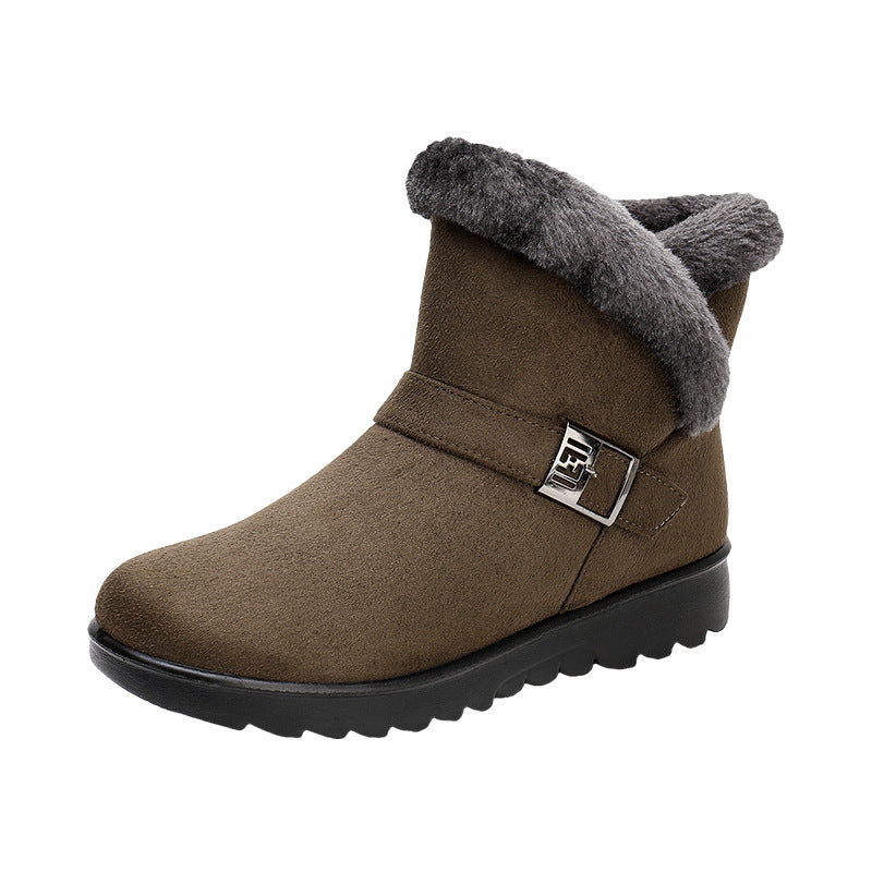 Chaussures :Bottes d'hiver pour femmes avec doublure en polaire