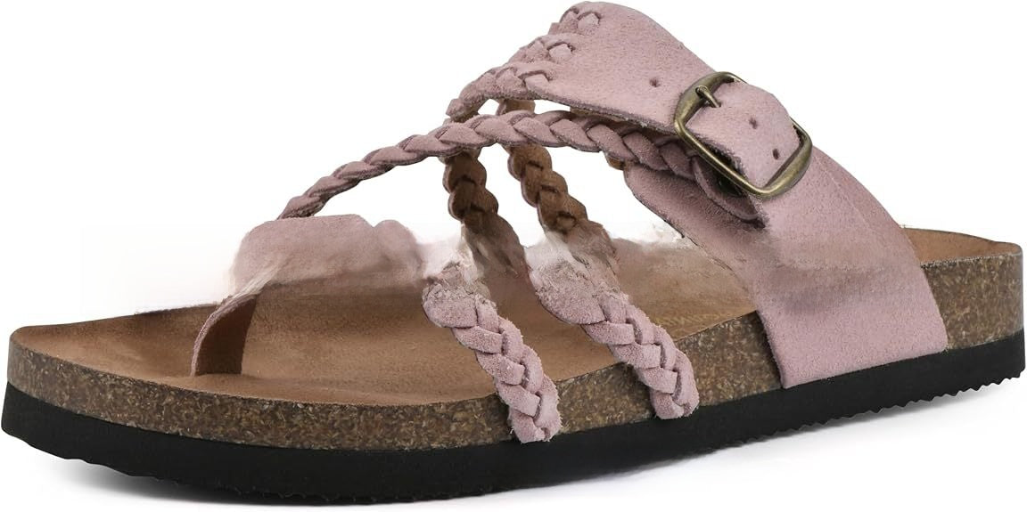 Sandales plates en tricot