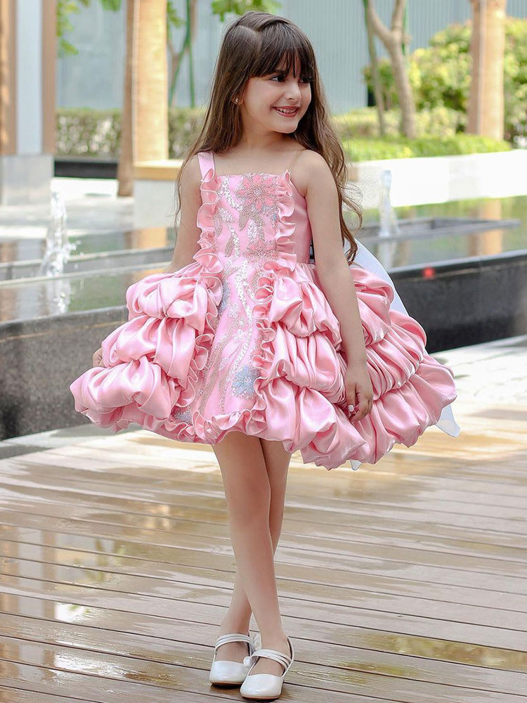Robe de princesse Lolita pour filles avec nœud
