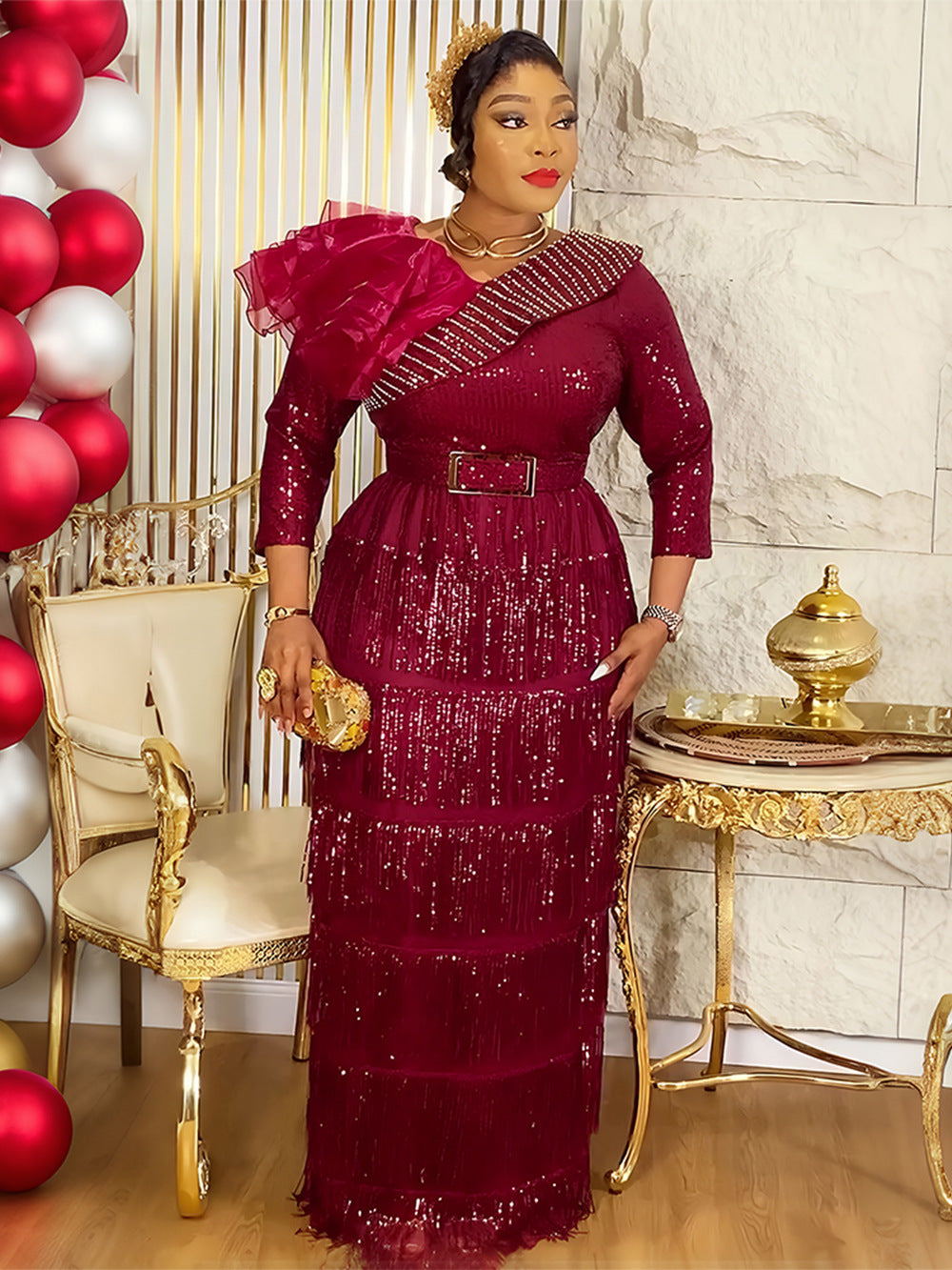 Habit :robe à paillettes