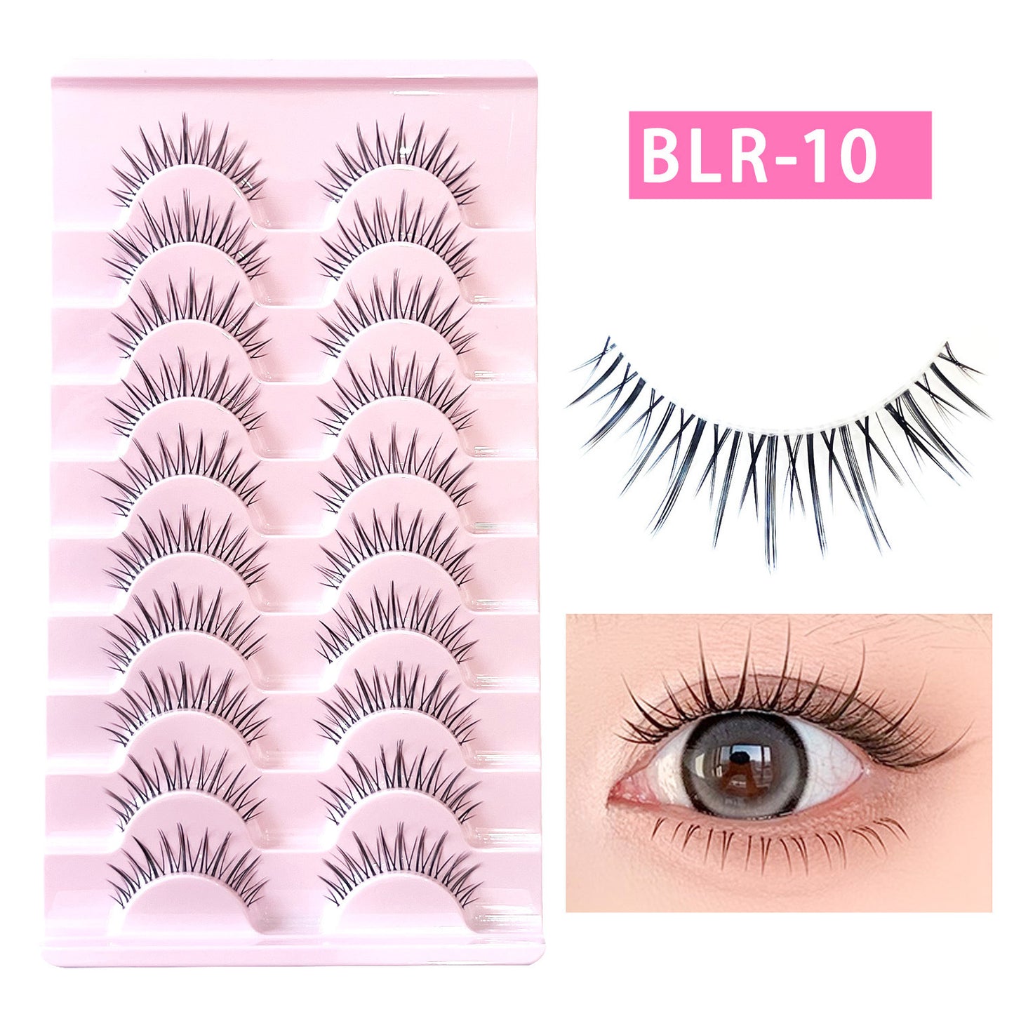 Faux cils 10 paires effet naturel