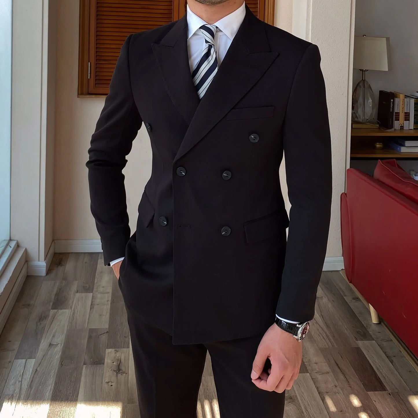 Costume classique pour hommes avec pantalon