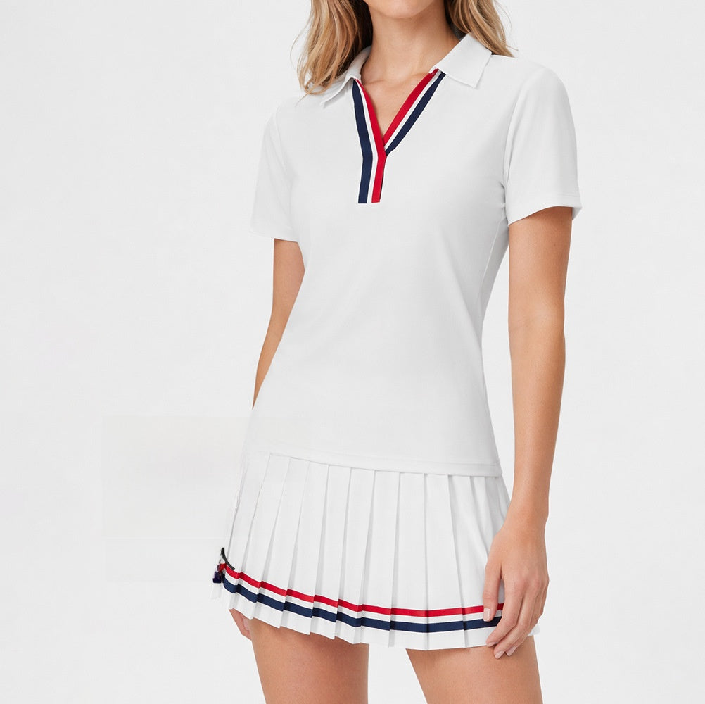 Polo à col pour femmes, respirant et à séchage rapide