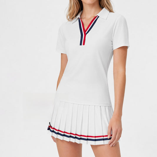 Polo à col pour femmes, respirant et à séchage rapide