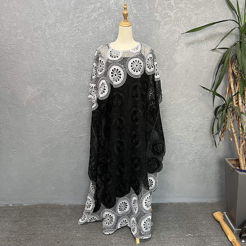 Habit :Robe-robe ample à manches chauve-souris