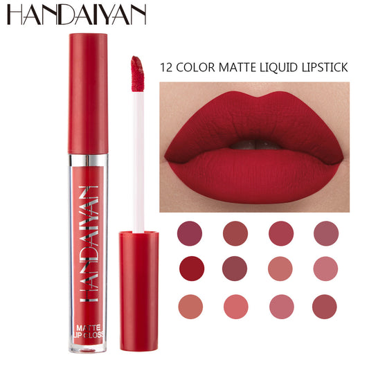 Rouge à lèvres liquide mat en 12 couleurs