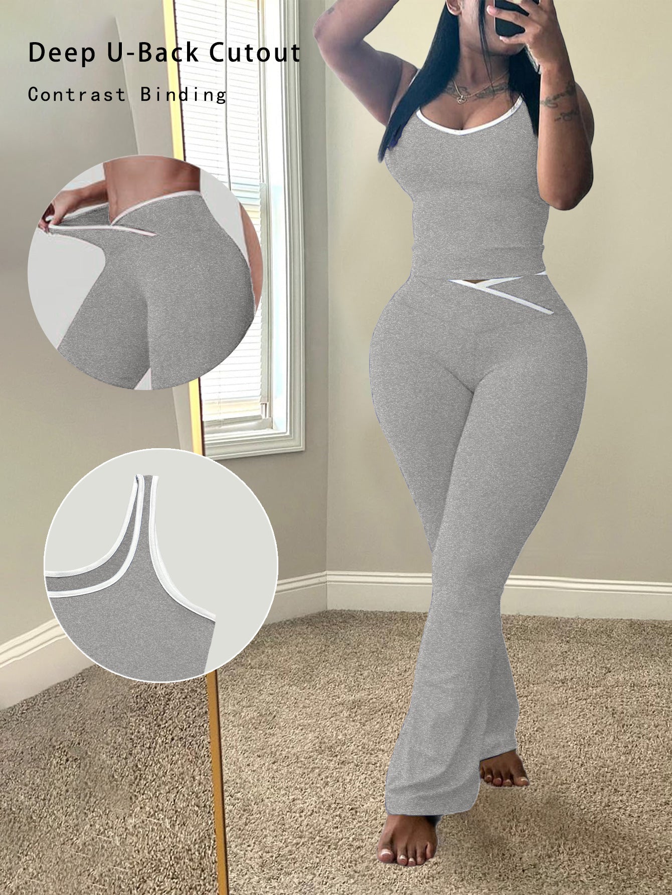 Débardeur d'été pour femmes et pantalon