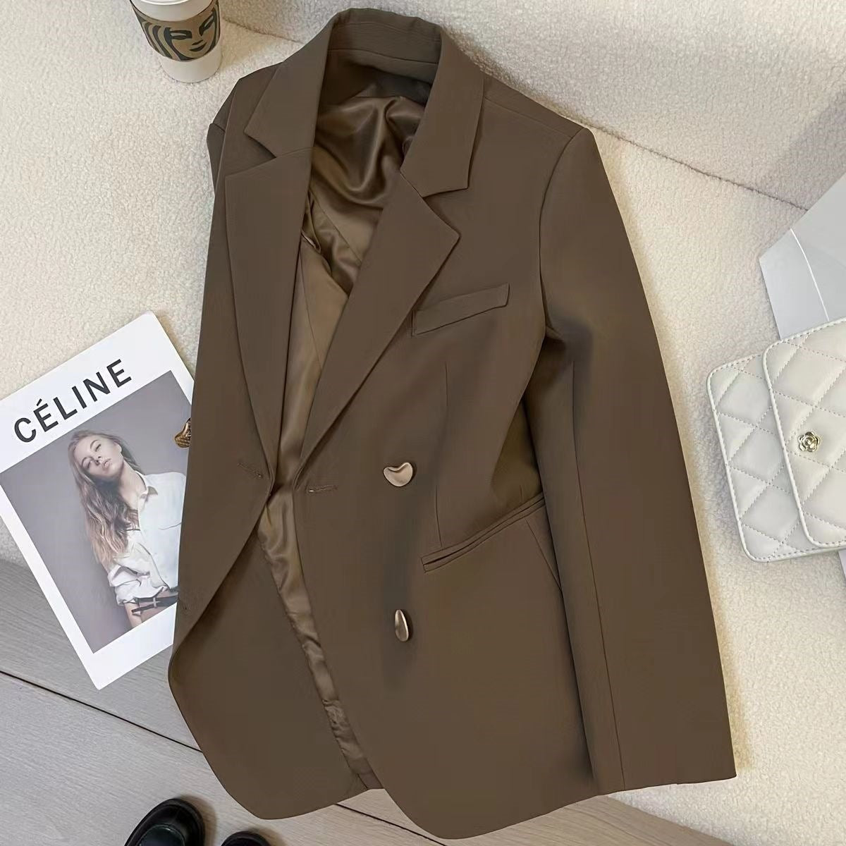 Veste de costume décontractée pour femmes