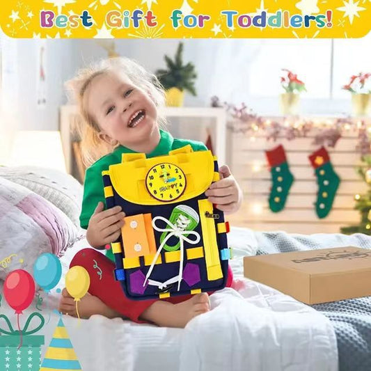 Sac à dos d'apprentissage avec panneau d'activités