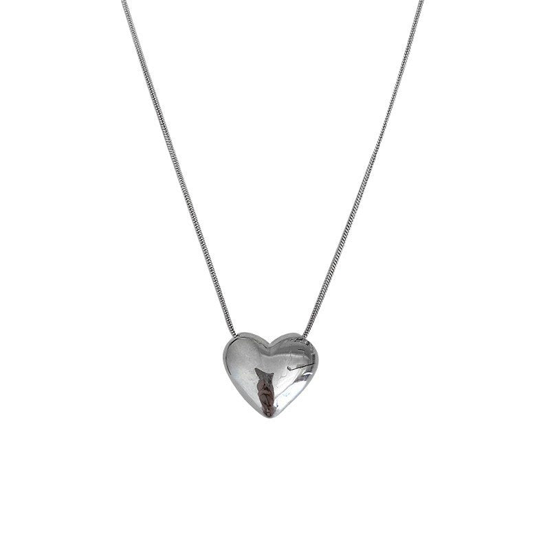 Collier cœur en argent sterling S925