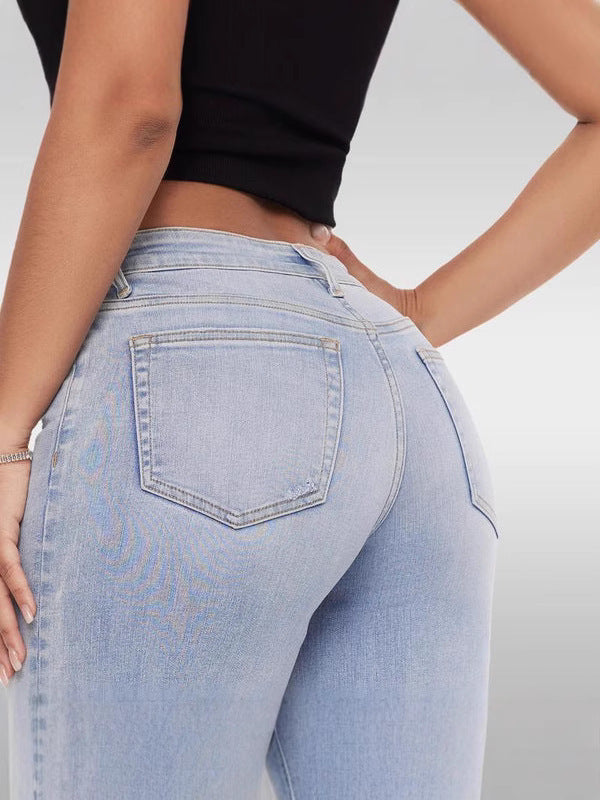Jean à jambes larges