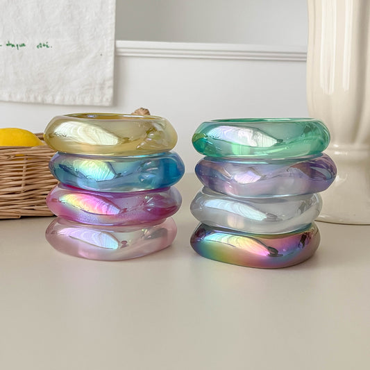 Bracelets en acrylique transparent