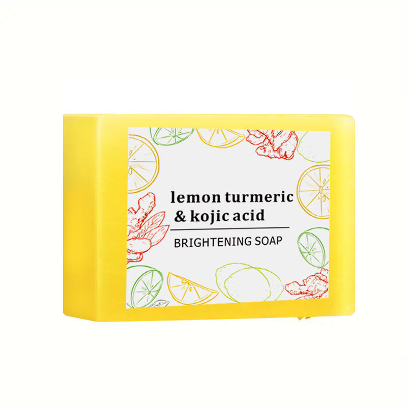 Savon au curcuma, granules de citron, savon à l'acide kojique