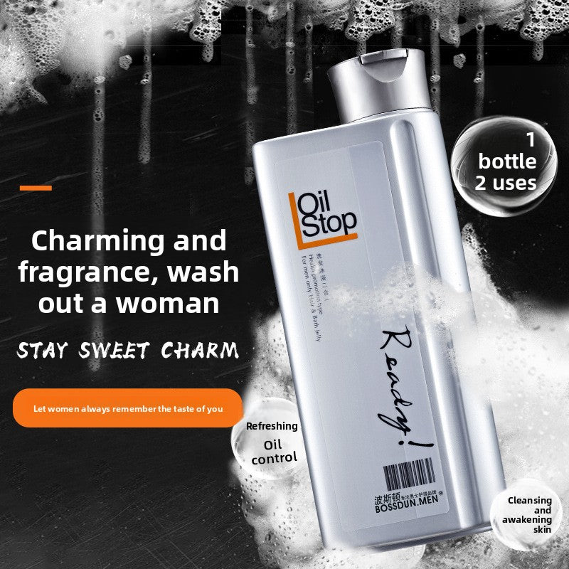 Shampoing et gel douche pour hommes 2 en 1
