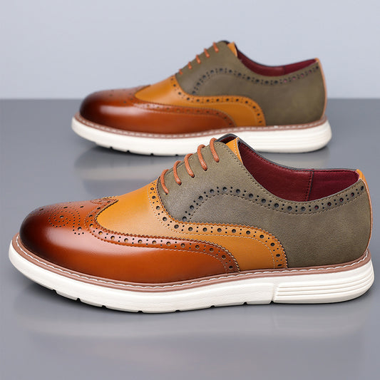 Chaussures de ville en cuir de style britannique
