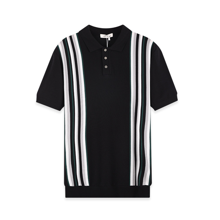 Polo rayé respirant pour homme