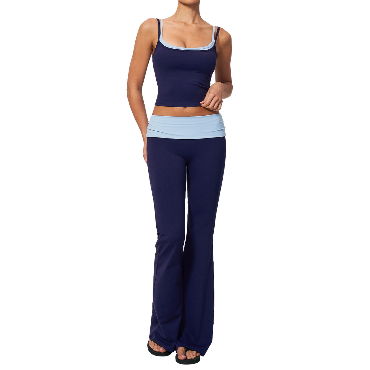 Ensemble de yoga sans coutures pour femmes, taille haute, amincissant le ventre et rehaussant les fesses