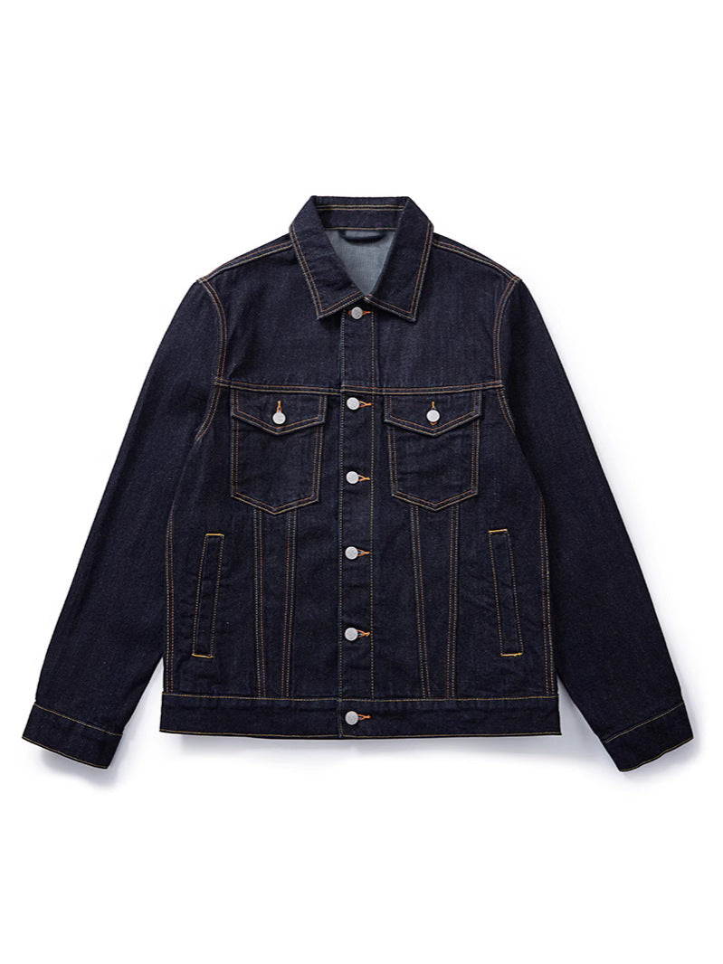 Embroidery Denim Jacket Retro Loose Fit