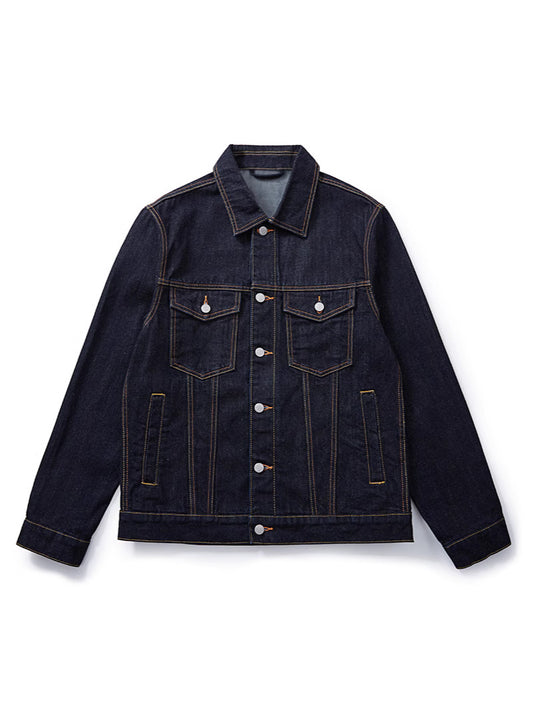 Embroidery Denim Jacket Retro Loose Fit
