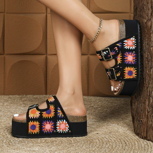 Chaussons tissés