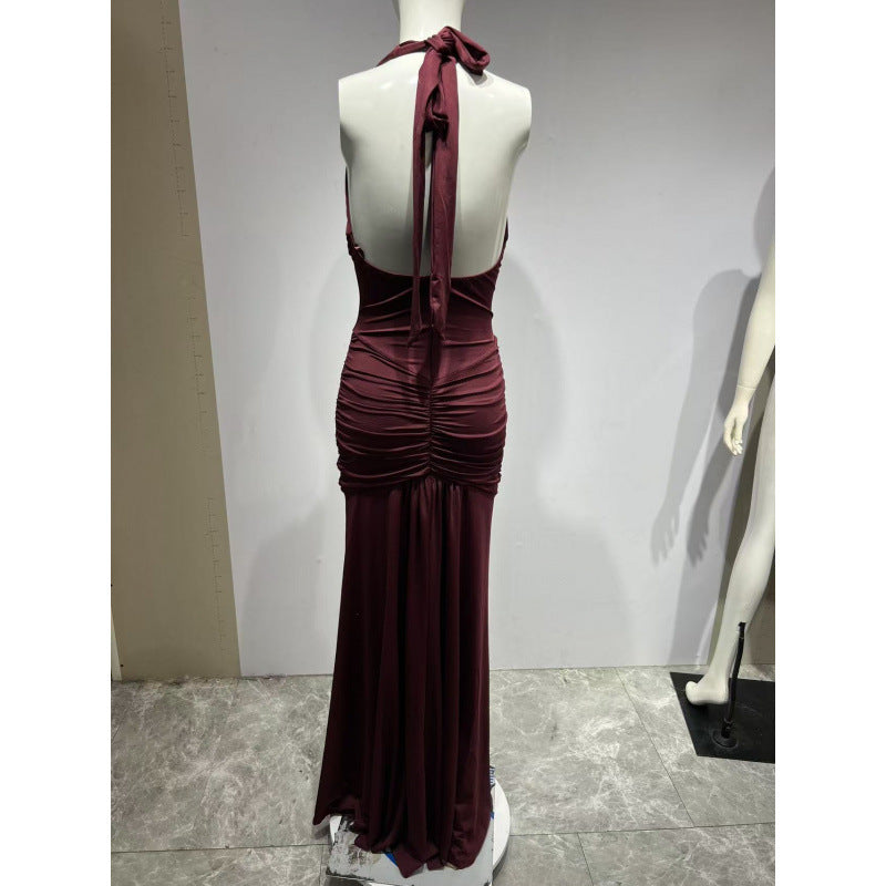 Robe moulante dos nu pour femmes