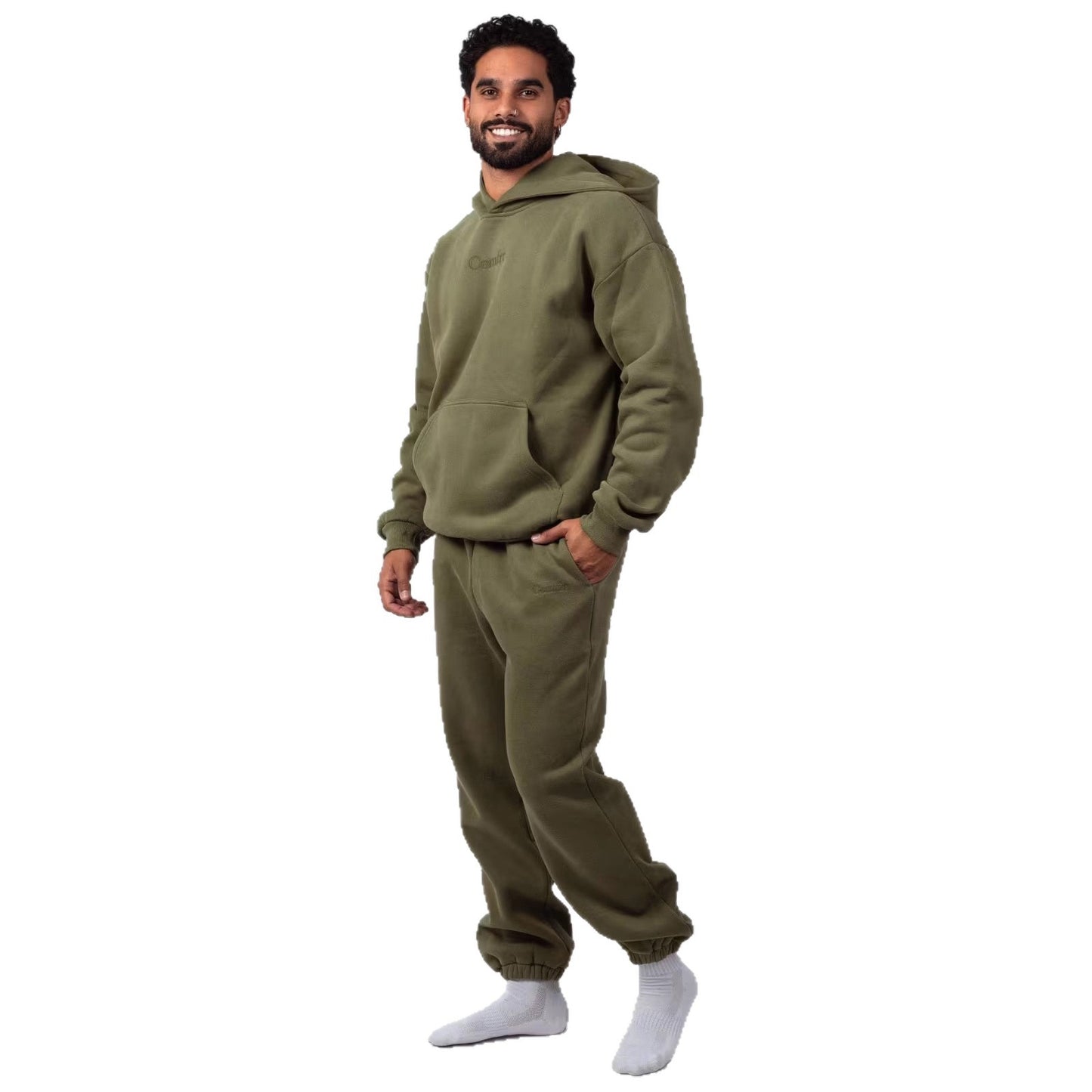 Ensemble sweat à capuche et pantalon doublé en polaire