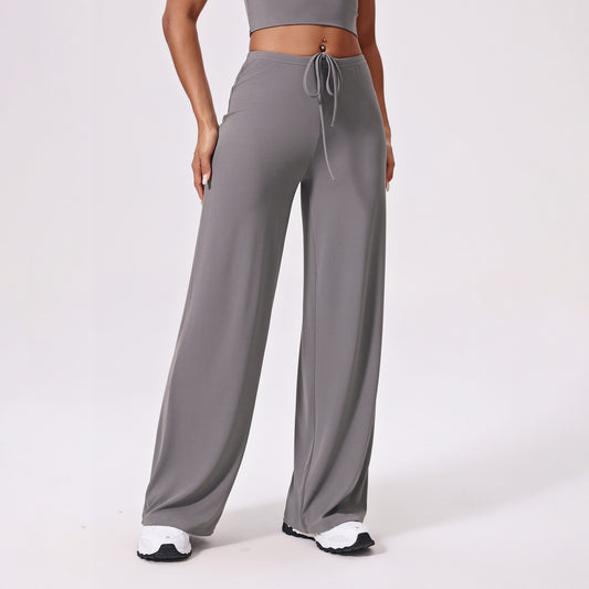 Pantalon de sport antibactérien rafraîchissant à jambes larges pour femme