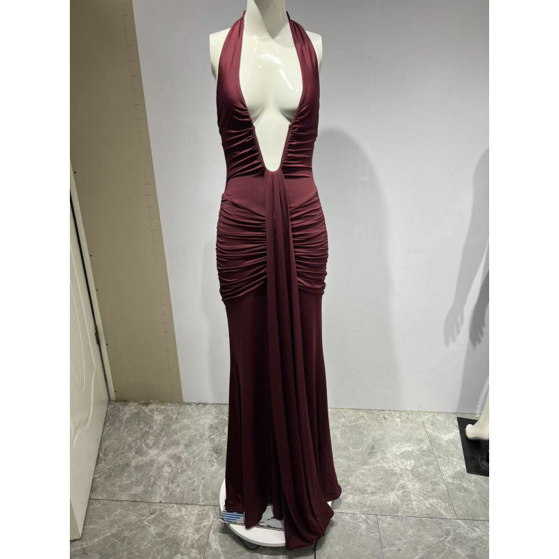 Robe moulante dos nu pour femmes