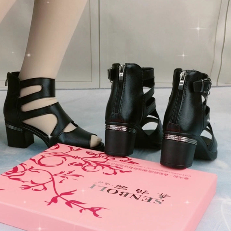 sandales en cuir