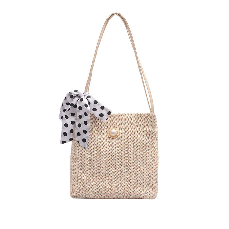 Sac seau à nœud et perles