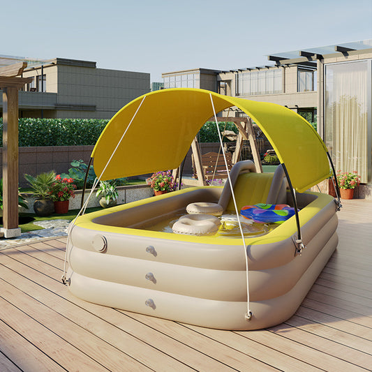 Piscine gonflable pour enfants avec parasol