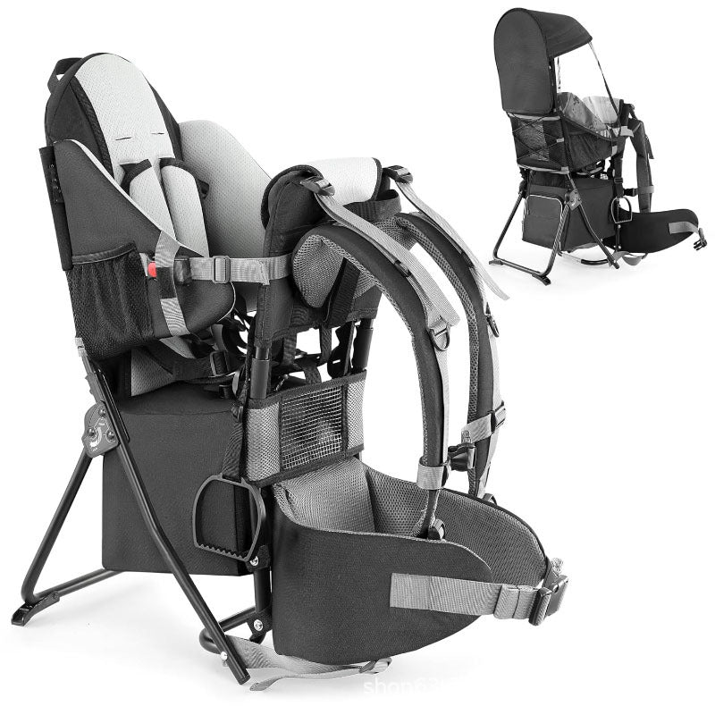 Porte-bébé de randonnée réglable avec cadre pliable
