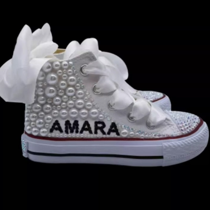 Chaussures montantes en toile pour enfants