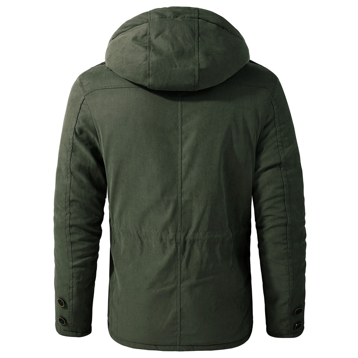 Veste en coton à capuche pour homme avec poches multiples